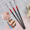 3pcs/set acrylic nail art salon pen tips uv gel builder painting style brush  Z