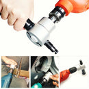 Double Head Sheet Metal Nibbler Holder Tool Power Drill Attachment Kit
