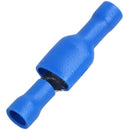 100x Blue Fully Insulated Spade Electrical Crimp Connectors Mixed Male & Fe