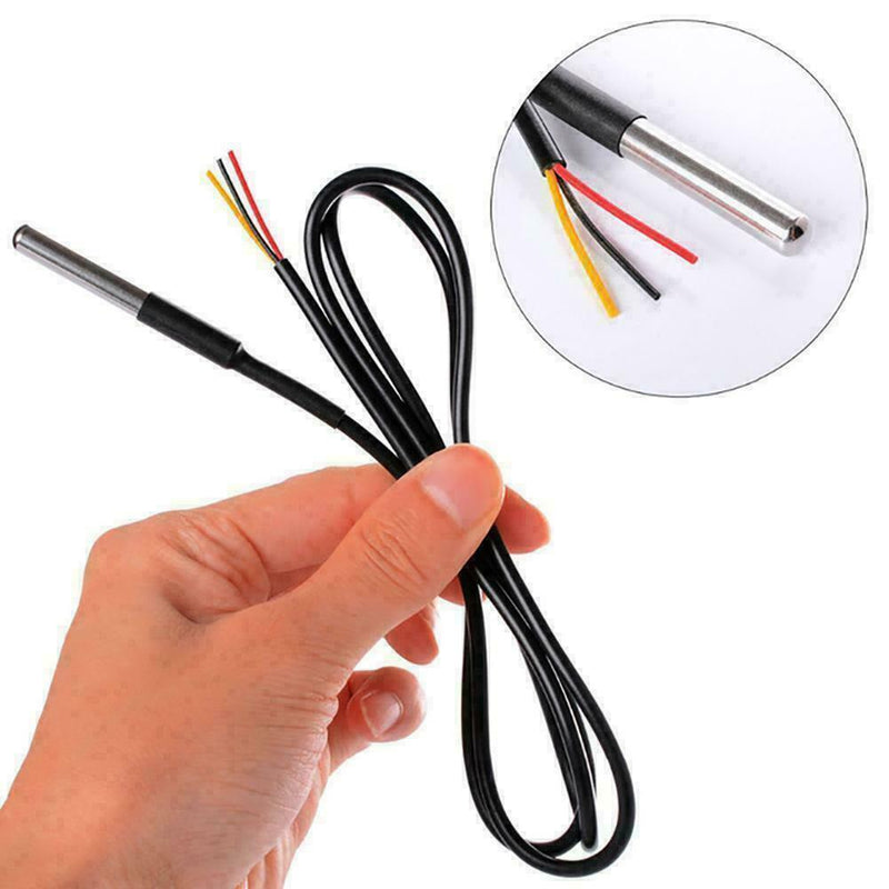 DS18B20 Waterproof Temperature Sensor Stainless Steel For K-Gift be J4V6 I7Z8