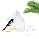 Pet Bird Pigeons Water Food Feeder Bird Cage  Feeding Box W/Suction Cups