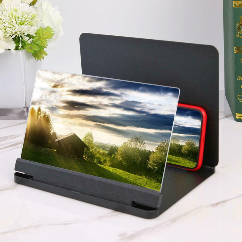 9 inch Phone Screen Magnifier Bracket Mobile Movie Amplify Stand (Black) SN9F