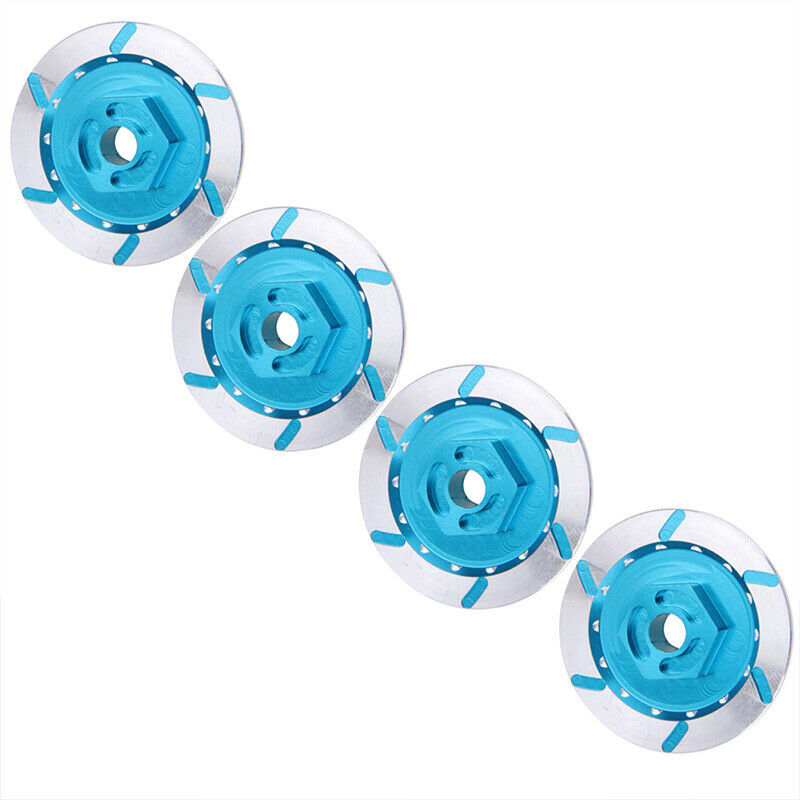 4PCS Aluminum Alloy Brake Disc Wheel Rim Box Metal Hex Adapter 12MM for RC 1E5Y5