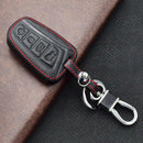 Black Red 4 Buttons Remote Key Chain Cover Case Fob Parts For Hyundai Azer EER