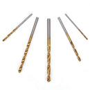 50Pcs 1/1.5/2/2.5/3Mm Titanium Coated Hss High Speed Steel Drill Bit Set To FT