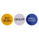 Durable Plastic Blind Big Blind Dealer Button for Casino Poker Card Game