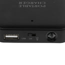 Universal 4x AA Battery USB Travel Emergency Charger For Phones MP3 Black
