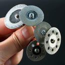 10Pcs Diamond Cutting Off Wheel Set Polishing Mini Drill Discs for Power Rotary