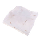 Beige Tap Top Window Curtains Tie-Up Roman Curtain Embroidery Voile 80x140cm