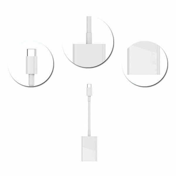 Multifunction White Type-C 3.1 to HDMI Adapter Cable plastic Useful ABY