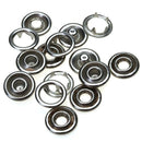 50 Sets Metal PRESS STUD SNAP POPPER Snaps Fasteners for Sewing Crafts