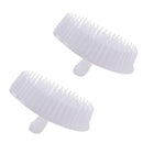 2pcs White Washing Hair Cleaner Brushes Shampoo Scalp Massage Comb