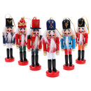 1pc Christmas Decoration 12cm Wood Made Nutcracker Puppet New Year Christ  FT
