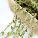 10M Simulation Green Leaves Weaving Rope Diy Wedding Birthday Wedding Decor S5Z9
