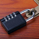 4 Dial Digit Zinc Alloy Security Padlock Outdoor Heavy Duty Combinatio ZWP
