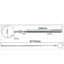 round mirror extending car angle view pens automotive telescopic detection ABX