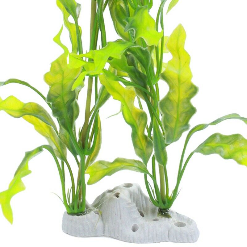 Aquarium Fish Pet 15.7" Height Plastic Manmade Underwater Green Plants Z8U6