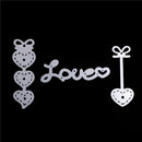 3pcs Love Heart Metal Cutting Dies Stencils For Scrapbooking DIY Cards Decor TO