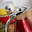 2L Double Wall Stainless Steel Coffee Pot Vacuum Insulation Jug Kettle Red