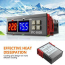 STC-3028 AC110-220V Dual LCD Temperature Humidity Controller Thermostat New
