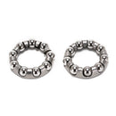 2x bicycle rear wheel axle 1/4 inch x 9 ball bearing cages bike cycling shafts Z