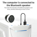Bluetooth 5.0 Audio Transmitter Receiver USB Adapter For TV PC Car Speaker Bla_