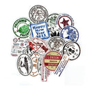 60pcs/lot Retro traveling boarding pass air tickets creative suitcase stickeME