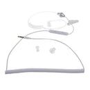 3.5mm Anti-radiation Air Tube Stereo Single Curly Earphone Headset With Mic