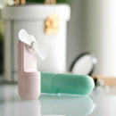 Ultra-Quiet Usb Charging Handheld Mini Folding Fan Desktop Fan Green