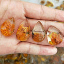 Ghost Phantom Stone Quartz Healing Gems Pendant Crystal Specimens Mi Yellow F8E5