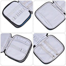 Crochet Hook Case Organizer Zipper Bag With Web Pockets For Various Crochet