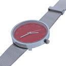 women fashion Digital dial metal quartz Wrist Watch Red B1A7 K6X1