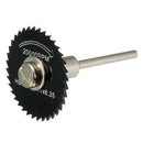 7pcs Black HSS Saw Blades Cutting Discs Mandrel Cutter Rotary Tool
