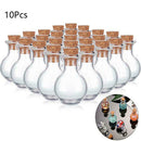 10x Mini Glass Bottles Jars Cork Stopper Vial Wedding Party Favour Decoration
