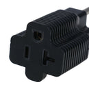 Household electrical adapter NEMA5-15P male to NEMA5-20R female adapter 15-20 3C