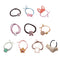 Women Elastic Hair Tie Ponytail Holder Scrunchies Ring Rope Hair-Band Random
