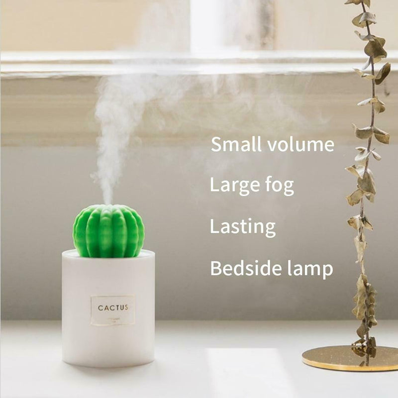 280mL Cactus Timing Air Humidifier USB Aromatherapy Diffuser Mist Maker