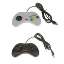 USB Controller Gamepad 6 Buttons Joypad Joystick for SEGA Genesis MD2 SR BLK