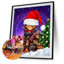5D Full Drill Christmas Cat Diamond Painting Kit Rhinestone Mosaic Picture