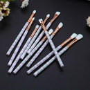 10pcs Makeup Brushes Eye Shadow Foundation Powder Brush Beauty Tool (Green