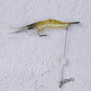 2Pcs soft lure 9cm/6g fishing artificial bait with glow hook swivels  Gw