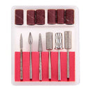 6Pcs Nail Bits Set Sanding Band For Electric Nail File/Drill E9N9