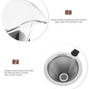 400Ml Pour Over Coffee Dripper Manual Coffee Maker Paperless Stainless Stee B6M7