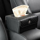 New PU Leather Portable Folding Tissue Box Hotel Car Home Office Pumping Pa