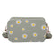 Small Fresh Leather Shoulder Bags Women Girls Floral Messenger Bags (Green)