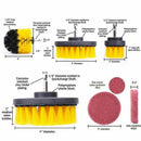 Set/12Piece Drill Brush And Scrub Pads, Power Drill Scrub Brush Attachments E1Y5