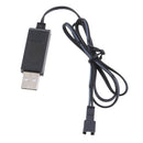 3.7V USB Battery Charger with SM Plug Cable for Jiaqi Remote Control Car - Black