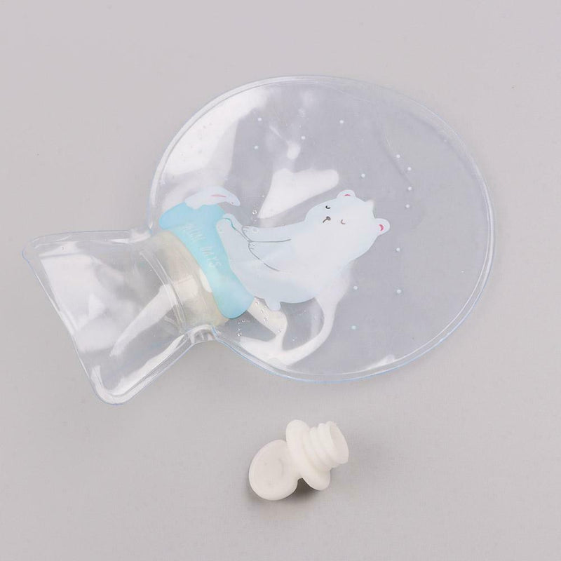 Cartoon Hot Water Bottle Cute Hand Warmer Water Injection Storage Bag (Bear