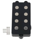 Noiseless Good Balance 4 String Bass Humbucker Double Coil Pickup Black For B2B3