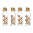 4pcs 10ML Mini Small Tiny Clear Cork Stopper Glass Bottles Vials Jars Kit